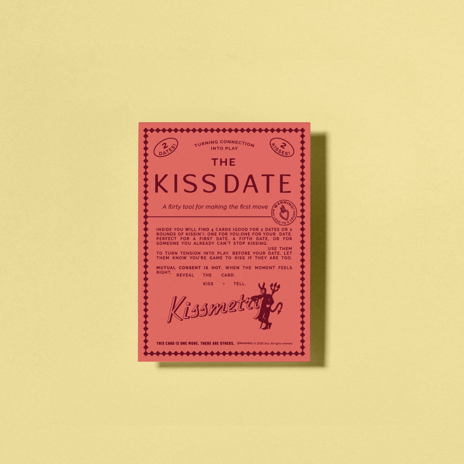 Kiss Date - (Big Thrill Kiss Cards)
