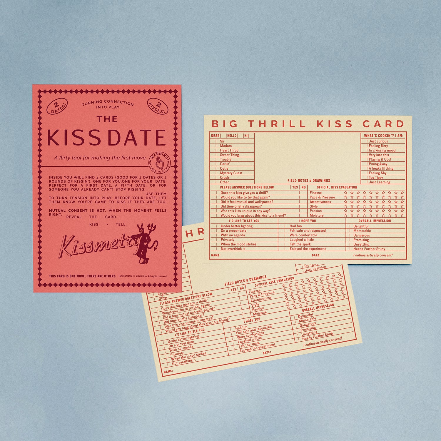 Kiss Date - (Big Thrill Kiss Cards)